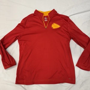 Kansas City Chiefs NFL Majestic Men's XL Quarter Zip Track Jacket - Picture 1 of 4