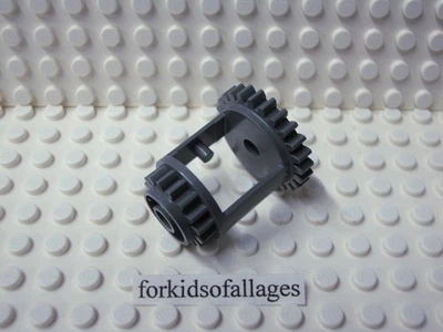 LEGO Part #6573 "Technic Differential New" - Dark Bluish Gray Gear 24 - 16 Teeth - Image 1 of 3
