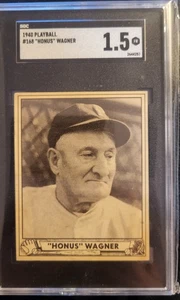 1940 Spielball #168 Honus Wagner Pittsburgh Pirates HOF SGC 1,5 GUT - Bild 1 von 1