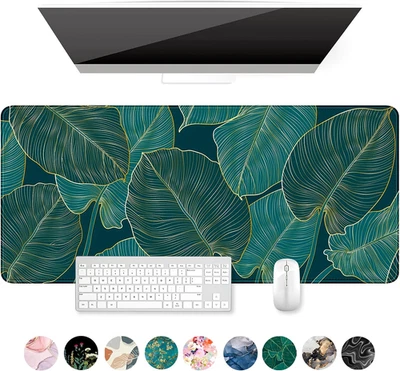 Auhoahsil Desk Mat, Ultra Large Mouse Pad, XXL Gaming Mousepad, Green Tropical L - Image 1 of 4