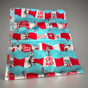 Dr Seuss Cat in Hat “Thing One And Two”Stripe Blue -Robert Kaufman (36’Lx14’W) - Picture 1 of 5