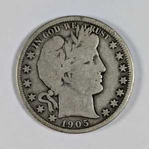 1905 O Barber Silber Half Dollar sehr guter Zustand - Bild 1 von 3