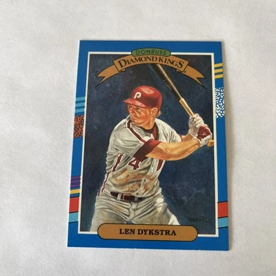 1991 Donruss #7b Len Dykstra Free Shipping - Image 1 of 2