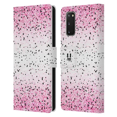 HEAD CASE DESIGNS CONFETTI LEATHER BOOK WALLET CASE COVER FOR SAMSUNG PHONES 1 - Image 1 of 4