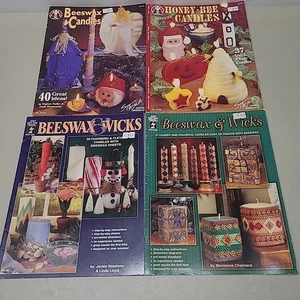 Bees Wax Candle Making Book Lot of 4 Christmas Halloween Easter Summer - Imagen 1 de 11