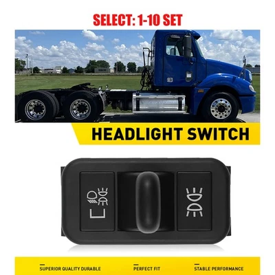 A06-30769-010 Headlight Switch Black for 2001-2011 Freightliner Columbia 1-10x - Image 1 of 4