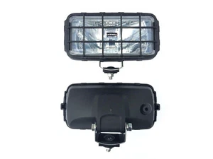 2x Faro de distancia halógeno 195x95x88 12-24V con rejilla protectora y bombillas 12V - Imagen 1 de 14