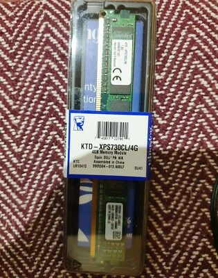JOB LOT Qty 4 SEALED NEW Kingston KTD-XPS730CL/4G 4 GB DDR3 1600 MHz DIMM Memory - Image 1 of 3