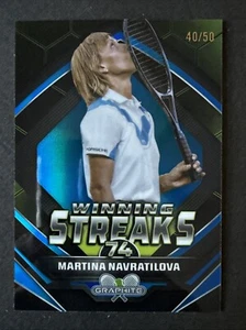 Martina Navaratilova 2024 Topps Graphite Tennis Winning Streaks Blue /50 #WS-MN - Picture 1 of 3