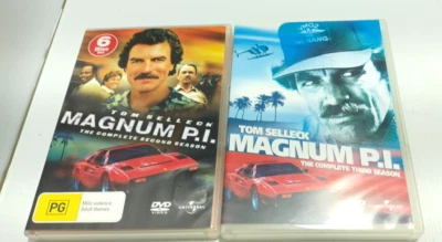 Magnum PI DVD Bundle Seasons 2 & 3 Tom Selleck Drama Detective Series Ex-Hire - image 1 of 4