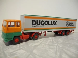 WIKING LOT OF 10 VINTAGE 1:87 TRUCKS WITH TRAILERS NOS MINT - Picture 1 of 10