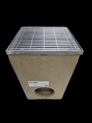 ACO Self Hofablauf mit Edelstahlrost  25x25x36,5 cm PKW befahrbar - Bild 1 von 4