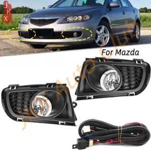 Pair Front Bumper Driving Lamp Fog Light w/ Wire For Mazda 6 Sedan GG1 2006-2010 - Bild 1 von 12
