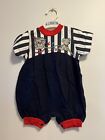 Kip And Co. Vintage Baby One Piece Bodysuit Size 3 Months, Navy Red Koala NEW