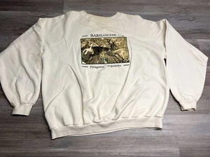 Vintage Patagonia Argentina Bariloche Souvenir Sweatshirt Wildlife PNS Size L - Picture 1 of 11