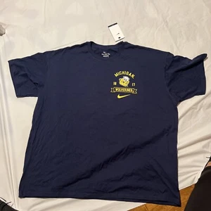 The Nike Camiseta Michigan Wolverines Azul Camiseta Universitaria Hombres Talla 2XL NCAA Fútbol - Imagen 1 de 12