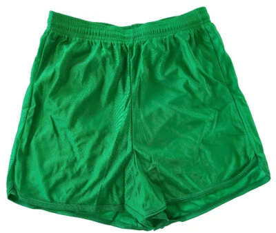 Kelly Green Nylon Running Track Shorts by Don Alleson Men's XL - Image 1 of 2