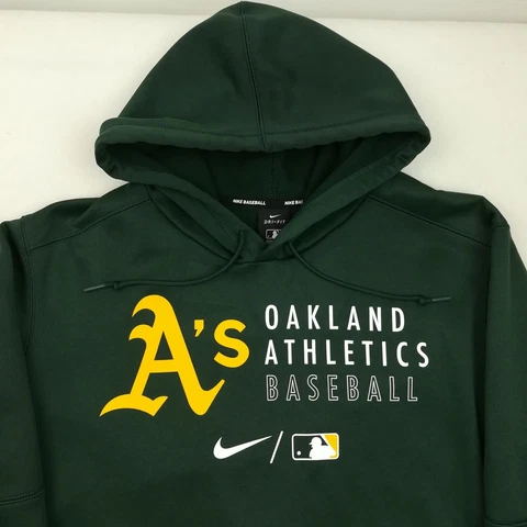 Team Issued Oakland Athletics A's Hoodie Nike Lou Trivino Sweatshirt Mens XL Cover