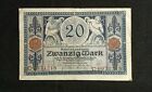 New ListingWwi German Reich 1915 20 Mark Reichsbanknote