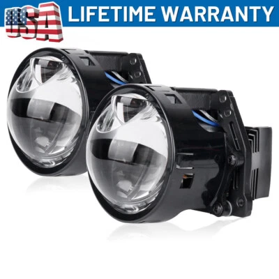 LHD 3'' Bi LED Projector Lenses For Headlight Hella 3R G5 6000K Auto Lamp 160W - Image 1 of 4