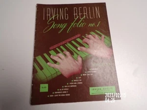 Vintage Irving Berlin Song Folio No. 1 Song Book Music Songbook / VG - Picture 1 of 2