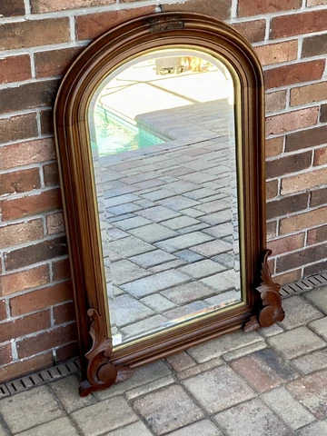 Hand Carved Antique Wall Mirror Cover