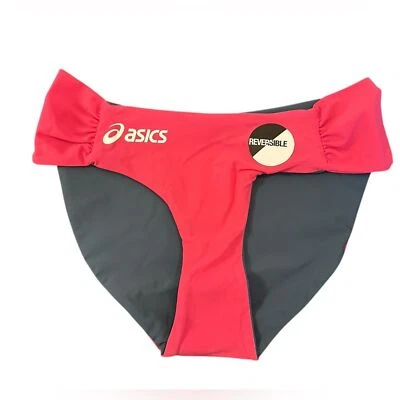 ASICS Kaitlyn Bikini bottom made in Italy NWT Large available pink gray - Image 1 of 4