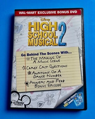 High School Musical 2 Walmart Exclusive Bonus DVD NO SCRATCH - Image 1 of 2