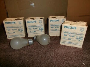 8 Philips Westinghouse 15 Watts Light Bulbs, 130V, Appliance Size, A15 shape - Picture 1 of 5