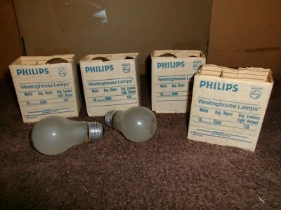 8 Philips Westinghouse 15 Watts Light Bulbs, 130V, Appliance Size, A15 shape - Image 1 of 4