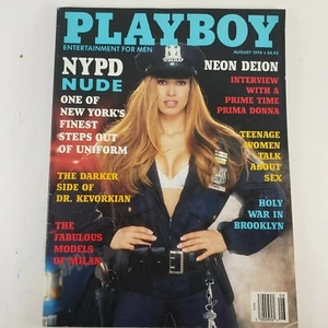 Playboy Magazine Vintage August 1994 Neon Deion Interview & NYPD Nude Pictorial - Picture 1 of 3