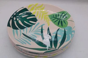 Zak Designs Large Melamine Dinner Plates-Exotic Birds-11" - Picture 1 of 7