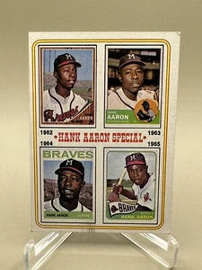 HANK AARON 1974 Topps Life In The Major Leagues #4 - EX - Picture 1 of 2