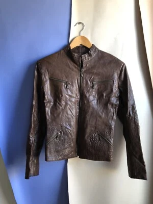 Women’s Vera Pelle Leather Jacket Size 46 - Изображение 1 из 4