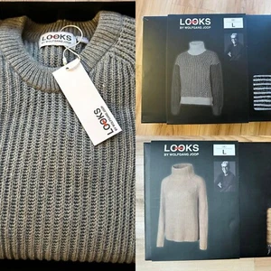 LOOKS by Wolfgang Joop Damen Pullover – Wollmix Strickpullover Langarm – Beige - Bild 1 von 21