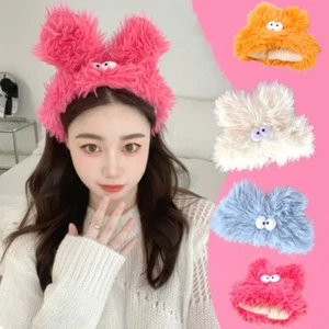 Funny Winter Plush Fluffy Headband Women Ladies Wash Face Hair Hoop Accessories - Picture 1 of 19