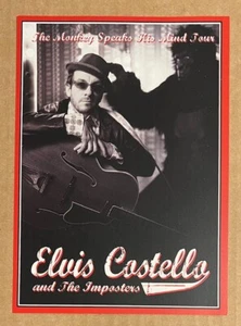 Elvis Costello - The Monkey Speaks His Mind Tour RARE promo postcard '05 - Picture 1 of 2