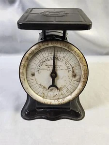  VINTAGE 1912-13 ANTIQUE PRIMITIVE NATIONAL FAMILY BLACK SCALE 0 - 24 LBS. ! - Picture 1 of 8