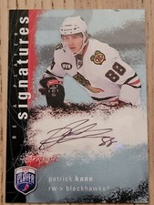 2007-08 Upper Deck Be a Player Signatures Patrick Kane #S-PK Rookie Auto Ding*
