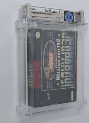 Jeopardy! Deluxe Edition Super Nintendo SNES Sealed Video Game Wata Graded 7.5 A - Image 1 of 4