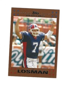 2007 Topps Gold #7 J.P. Losman /2007    BUFFALO BILLS - Picture 1 of 2