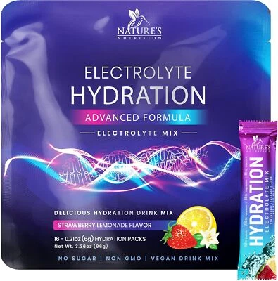 Electrolytes Powder Hydration Packets | Sugar Free Recovery Electrolyte Drink - Image 1 of 4