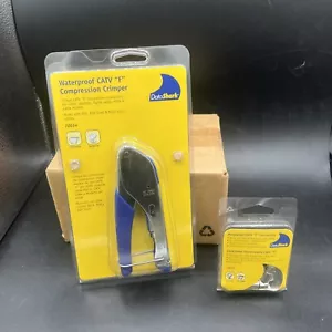 Data Shark Waterproof CATV “F” Compression Crimper 70014 New W/ Extra Connectors - Picture 1 of 7