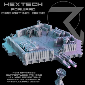 HEXTECH Forward Operating Base  - 6mm Scale Terrain for Tabletop Wargames - Bild 1 von 6