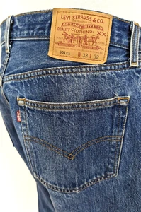 Jeans vintage LEVI'S 501 XX MADE IN USA marcati 33/32 effettivi 32/25 MODIFICATI/LEGGI ** - Foto 1 di 12