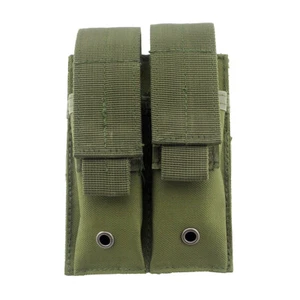 US Tactical Pistol Magazine Pouch Molle Double Mag Pouch Flashlight Holder Pouch - Picture 1 of 13