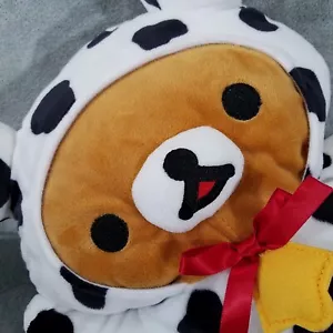San-x Peluche Rilakkuma Costume Mucca Anno del Bue Mucca Imbottito Giocattolo 18" - Foto 1 di 7