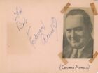 Edward Arnold - Page album vintage signée