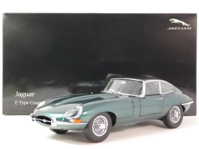Kyosho Jaguar E-Type Coupe dark green 1961 1/18 08954DG - Immagine 1 di 4
