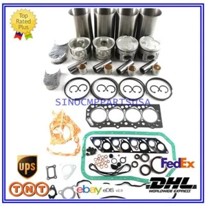 D4BA D4BB 4D56 Engine Rebuild Kit For Hyundai HC20-35H1 Forklift Truck w/ Liners - Picture 1 of 9